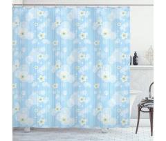 Kids Soft Stars Shower Curtain