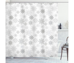 Ornate Crystals of Ice Shower Curtain