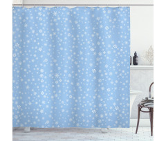 Snowflakes Falling Shower Curtain