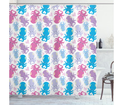 Love Theme Creatures Shower Curtain