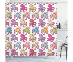 Hand Drawn Tentacles Shower Curtain