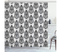 Mythological Scarabs Shower Curtain