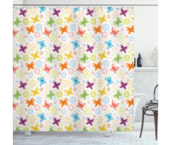 Cartoon Style Vivid Shower Curtain