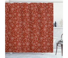 Winter Season Holiday Shower Curtain