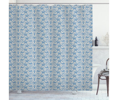 Modern Art Swirls Shower Curtain