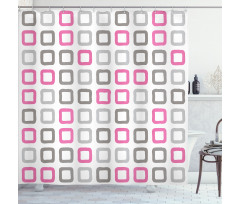 Square Frames Image Shower Curtain