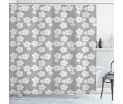 Flower Buds Vintage Shower Curtain