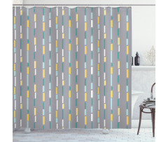 Abstract Retro Design Shower Curtain