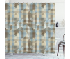 Soft Vertical Line Design Shower Curtain