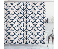 Eastern Cloud Motif Shower Curtain