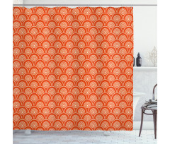 Kimono Motifs Pattern Shower Curtain