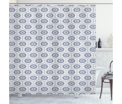 Kikko Pattern Asian Shower Curtain