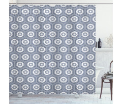 Hexagonal Pattern Shower Curtain