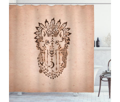 Animal in Bonnet Shower Curtain