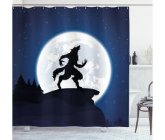 Halloween Theme Design Shower Curtain