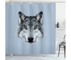 Detailed Canine Expression Shower Curtain