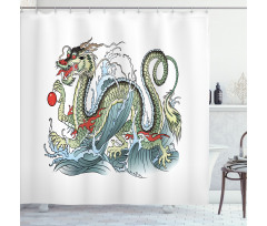 Eastern Creature Shower Curtain