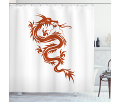 Fantasy Fiery Character Art Shower Curtain