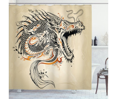 Doodle Creature Shower Curtain