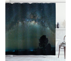 Milky Way Photo from Asia Shower Curtain