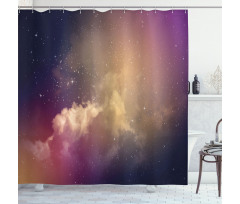 Night Clouds Stars Image Shower Curtain