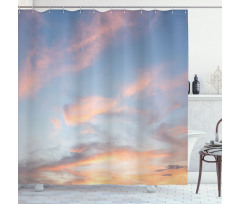 Clouds Sunset Shower Curtain