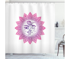 Celestial Elements Floral Shower Curtain