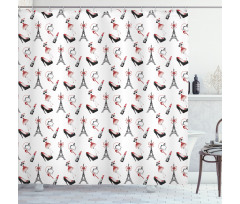 Shoes Lipstick Perfume Shower Curtain