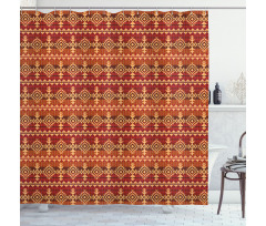 Aztec Culture Ornament Shower Curtain