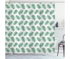 Watercolor Tropical Palm Shower Curtain