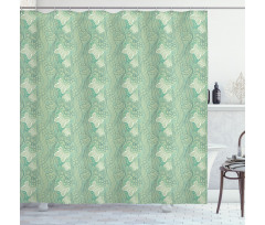 Lace Style Butterflies Shower Curtain