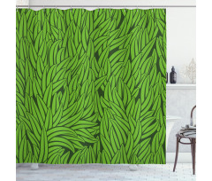 Grass Growth Abstract Shower Curtain