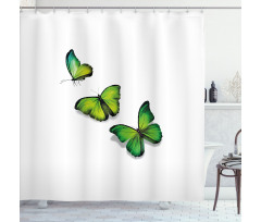 Spring Butterfly Shower Curtain