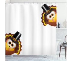 Funny Poultry Animal Shower Curtain