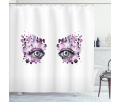 Fantasy Look Blossoms Shower Curtain