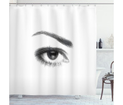 3D Style Retro Dotted Shower Curtain