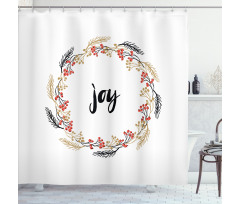 Wreaths Vintage Design Shower Curtain