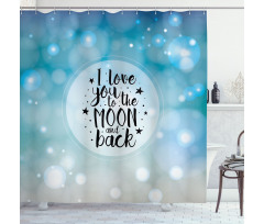 Stars Typography Dreamy Shower Curtain