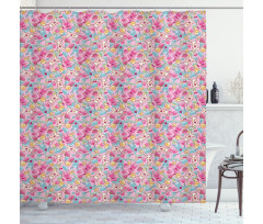 Kawaii Bunnies and Candy Shower Curtain