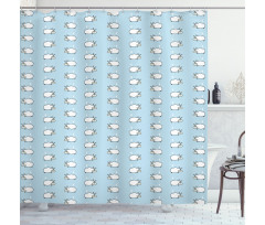 Counting Sheep Pattern Shower Curtain