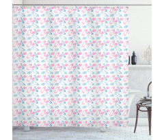 Milk Bottles Pacifiers Shower Curtain