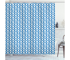 Abstract Vintage Ogee Shower Curtain