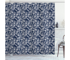 Floral Botanic Design Shower Curtain