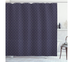 Geometric Ogee Tile Shower Curtain