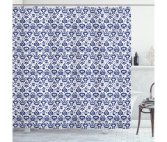 Vintage Ikat Shower Curtain