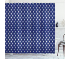 Nautical Polka Dots Shower Curtain