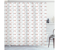 Mopeds Scooters Shower Curtain