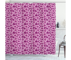 Botany Themed Petals Shower Curtain