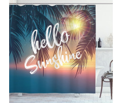 Tropical Palms Shower Curtain