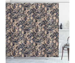 Nature Inspired Feminine Shower Curtain